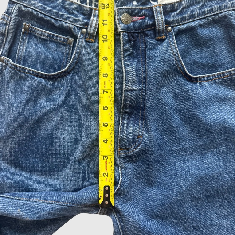 Sam & Libby Vintage 90s High Waisted Straight Leg Blue Mom Jeans Sz 8 Grunge - Picture 7 of 13